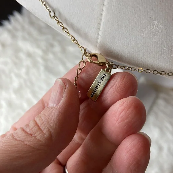 The Limited Gold And Rhinestone Necklace - Picture 5 of 7